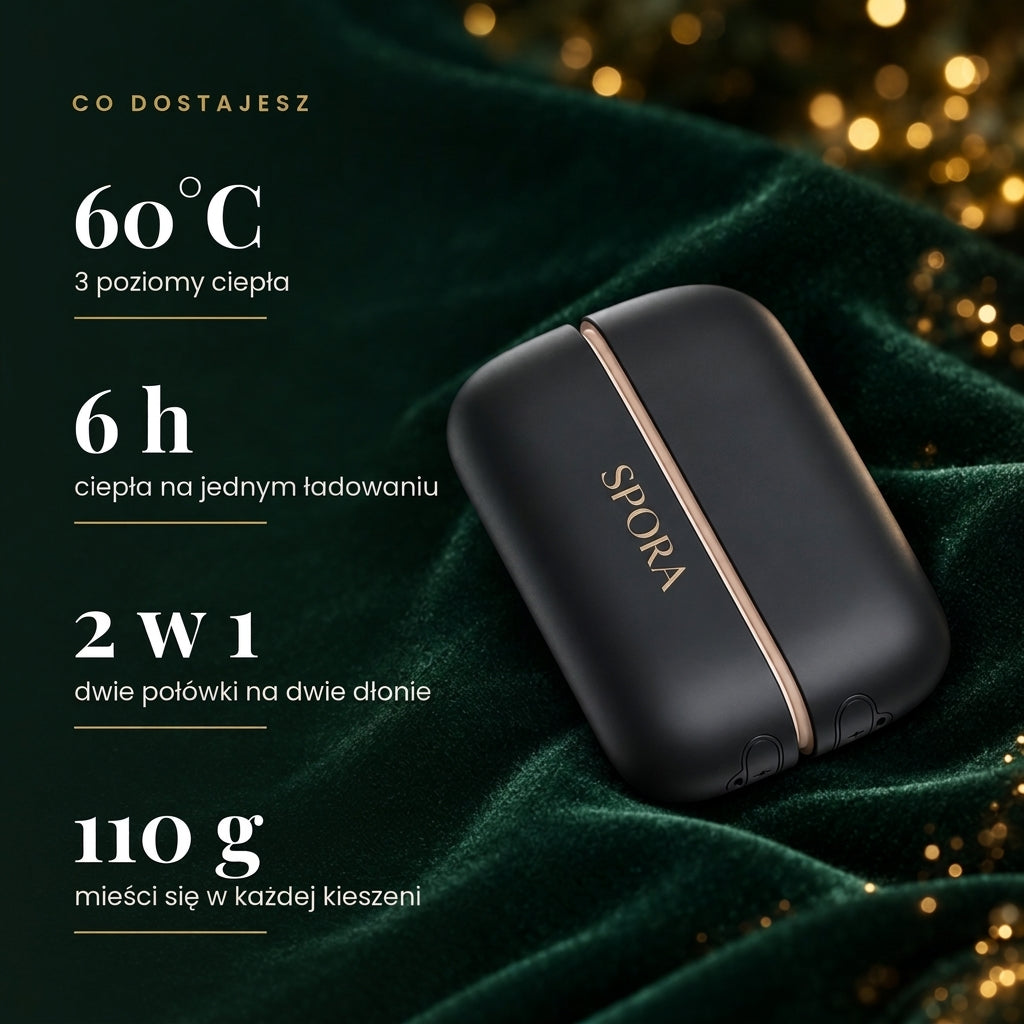 DuoCiepło magnetyczny ogrzewacz do dłoni 2w1