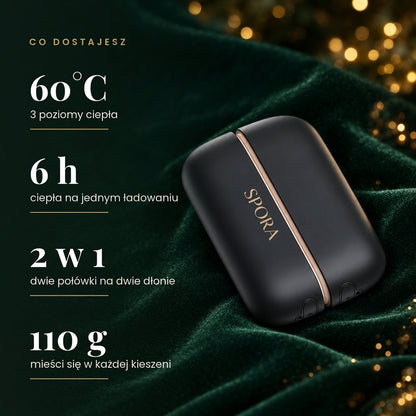DuoCiepło magnetyczny ogrzewacz do dłoni 2w1